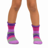 Kids Striped Crew Socks Fashion Cotton 6 Pair Pack